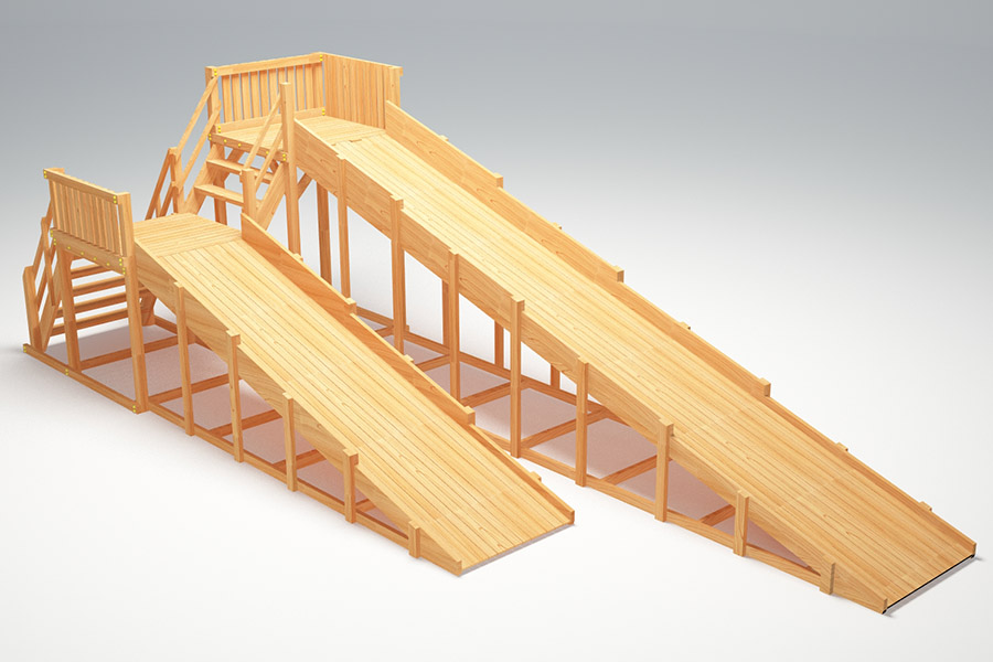 Зимняя горка Савушка Зима Wood 7/5